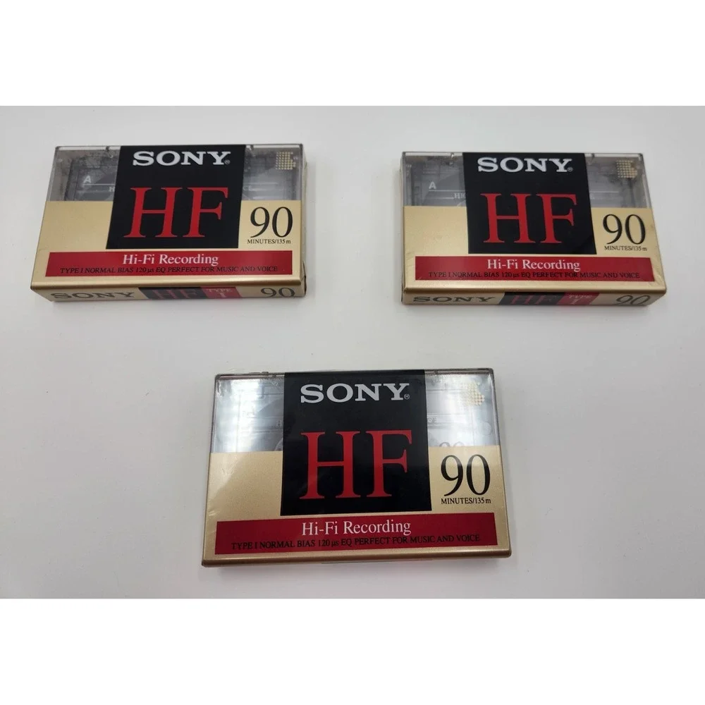 Sony Audio Cassettes - 90 min - Type 1‎ - HiFi Recording - 3 Pack